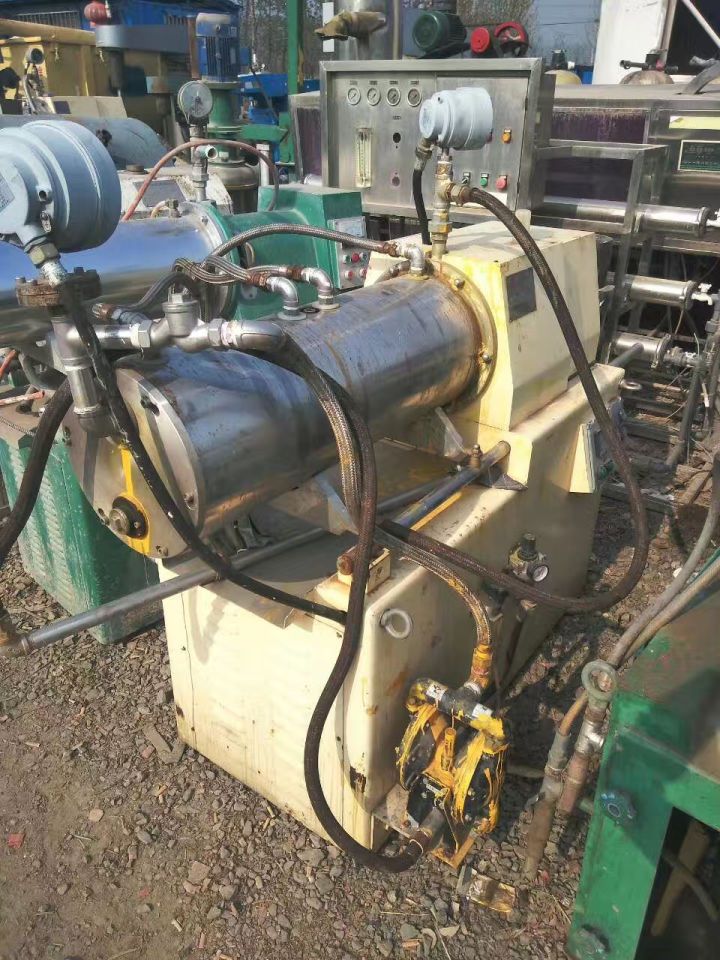 二手陶瓷砂磨機，二手棒銷式砂磨機，二手10升20—30—50升臥式砂磨機(圖2)