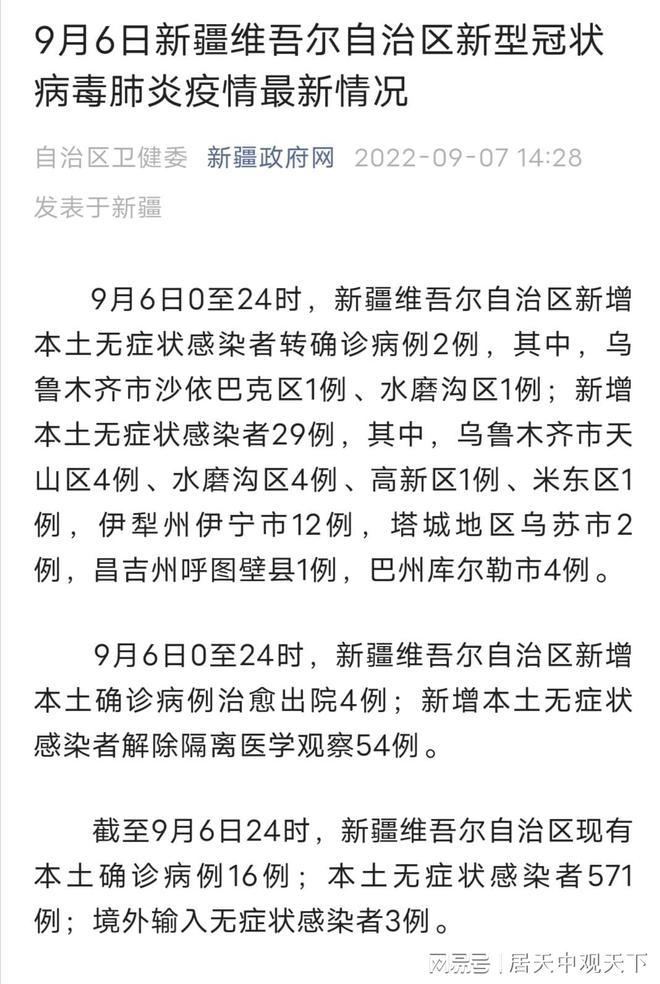 剛剛發(fā)布，9月7日新疆疫情最新消息，新增1+23，形勢(shì)向好(圖5)