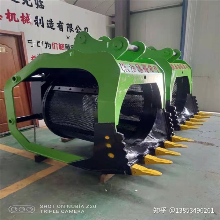 河道洗沙挖掘機篩分斗源頭廠家(圖1)